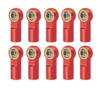 Pour AXIAL Pour SCX10 D90 D110 Pour Tamiya CC01 Voitures Course 1/10 10 Biellettes Direction Aluminium M3 Avec Rotule Voiture RC Pour Circuit Composants(Red)