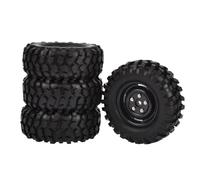 pour Axial pour SCX10 D90 pour Tamiya CC01 pour Rock 1:10 4 Pièces 96mm 1.9 Pouces Pneus en Caoutchouc Jantes RC Voiture sur Chenilles Modifiée RC Pièces Rechange
