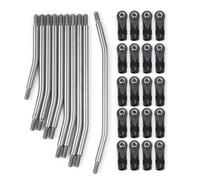 Pour Axial Pour SCX10 II 1/10 10 Pièces Ensemble Biellettes Liaison En Acier Inoxydable Avec Embout À Rotule Pièces Mise À Niveau Voiture RC Modification RC Mise Niveau Modèles(313mm)