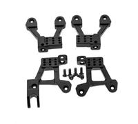 pour Axial pour SCX10 II 90046 90047 4 Pièces Amortisseurs Avant Et Arrière en Métal Tours De Montage 1/10 RC Chenille Mises À Niveau Pièces Accessoires De Rechange Accessoires RC(Black)