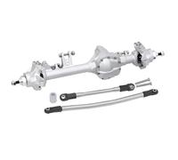 Pour Axial Pour SCX10 II Pour Vanquish VS4-10 1/10 Pièce En Aluminium Construction Essieu Décalé Essieu Droit Ensemble RC CrawlerRock Camion Pièce RC Essieu(Silver,Front)