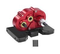 Pour Axial Pour SCX10 II Pro Pour Capra DIY Pour LCG 1/10 Léger OD-3 Overdrive Gearbox Transmission RC Crawler Châssis Pièces Accessoires Rc(Red)