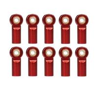 Pour Axial Pour SCX10 Pour Tamiya Pour La Course D90 D110 1/10 Lot 10 Rotules Biellette Direction Aluminium M3 Pièces Réparation Voitures Télécommandées Accessoires Jouets RC(Red)