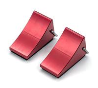 Pour Axial Pour SCX10 Pour Traxxas Pour TRX-4 D90 1/10 2 Cales Métalliques Blocs Anti-dérapants Pneus Pièces Détachées Voitures RC Crawler Remplacement RC(Red)