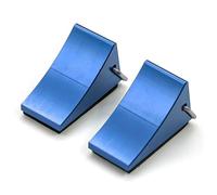 Pour Axial Pour SCX10 Pour Traxxas Pour TRX-4 D90 1/10 2 Cales Métalliques Blocs Anti-dérapants Pneus Pièces Détachées Voitures RC Crawler Remplacement RC(Blue)