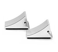 Pour Axial Pour SCX10 Pour Traxxas Pour TRX-4 D90 1/10 RC Voiture Sur Chenilles 2 Pièces Cales Roue En Métal Blocs Bouchon Antidérapant Pneu Antidérapant RC Jouets Modèles(Silver)