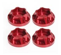 Pour Axial Pour Scx10 Pour Traxxas Pour Trx4 CC01 D90 Kit De 4 Adaptateurs Hexagonaux De Roue 1,9" Ou 2,2" Pour Voitures RC 6, 9, 12 Et 15 Mm Jouets Crawlers Rc(9MM RED)