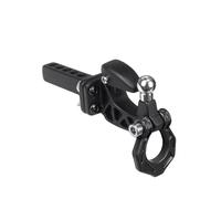 Pour Axial Pour SCX10 Pour TRAXXAS Pour TRX4 D90 1/8 1/10 Pare-chocs Arrière Métallique Avec Crochet D'attelage Pour Remorque Récepteur Voiture RC Crawler Rc Modèles Composants(Black)