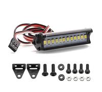 Pour Axial Pour SCX10 Pour Traxxas Pour TRX4 D90 90048 1/10 1 Pièces Barre Lumineuse Toit Universelle Voiture Sur Chenilles Rc Projecteurs RC(12LED)