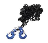 Pour Axial Pour Scx10 Pour Traxxas Pour Trx4 D90 Pour Tamiya CC01 1/10 Crochet De Remorque En Métal Usiné CNC Avec Chaîne Pour Voiture RC RC Crawlers Pièces(Blue)