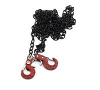 Pour Axial Pour Scx10 Pour Traxxas Pour Trx4 D90 Pour Tamiya CC01 1/10 Crochet De Remorque En Métal Usiné CNC Avec Chaîne Pour Voiture RC RC Crawlers Pièces(Red)