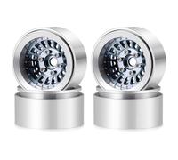 Pour Axial Pour SCX10 Pour TRX-4 1/10 4 Jantes Beadlock Alliage D'aluminium 30mm 1,9 Pouce Pièces Rechange Voitures RC Tout-terrain Accessoires Voiture Rc(Titanium)