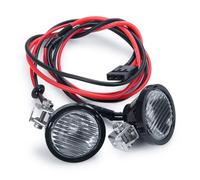 Pour Axial Pour SCX10 Pour Wraith Pour TRX4 Pour TRX6 1/10 5-7.4 V 1 Paire Phares RC Pièces Crawler Phares RC(Round)