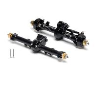 Pour Axial Pour SCX24 90081 C10 B-17 1967 2019 Pour Wrangler 1/24 RC Édition Complète Ensemble D'essieux Avant Arrière RC Essieu(Black,Set)