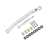 Pour Axial Pour SCX24 90081 Ensemble Biellettes Direction Avant Alliage D'aluminium CNC Accessoires Chenilles RC Mise Niveau Remplacement Pièces Voiture RC(Silver)