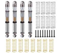 Pour Axial Pour Scx24 Pour Porte Pour Bolt C10 Pour Wrangler Pour Gladiator Pour Mustang 1/24 53 Mm Amortisseur Aluminium Rc Pièces Voiture Et Camion Amortisseurs Modèles(Grey Silver)