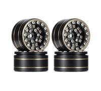 Pour Axial Pour SCX24 Pour TRX4M Pour Bronco Pour Defender Pour FCX24 1/24 1/18 RC Voiture Chenille 39 G/pièces 1.0 Jantes En Laiton Beadlock PièCes Rc