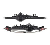 Pour Axial Pour Wraith 90018 RR10 Bomber SMT10 Pour Capra 1.9UTB 1/10 Ensemble D' Aluminium RC Crawler Arceau Sécurité Pour Rock Pour Racer Pour Châssis DIY RC Essieu(Black,Set)
