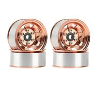 Pour Axial Pour Yeti Jr 90069 D90 TF2 Pour Tamiya CC01 LC70 Pour MST 1/10 4 Pièces 1.55 Jante Roue À Billes Métal Moyeu RC Pièces Voiture Sur Chenilles Remplacement RC(Yellow)