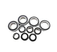pour Axial SCX6 Trail Honcho 4x4 1/6 10 Pièces Kit De Roulements D'essieu Avant AR90 Noirs avec Joint en Caoutchouc Pré-graissé Mise À Niveau pour Voiture Radiocommandée Roulements RC