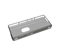 pour AYANEO Pocket Micro 2, étui Protecteur TPU Anti-jaunissement de Console de Jeu, Couverture Transparente à l'épreuve avec Conception de Ventilation (Noir Transparent)