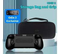 Pour AYN Odin 3 coque de poignée en TPU sac d'origine Console de jeu Odin3 étui de poignée en TPU support avec sac de transport accessoires Black set