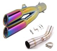 Pour B&enelli 502C Trk502C Moto Système Silencieux Modifié Liaison Silencieux Amovible Db Killer Échappement Tuyau Tuyau D'échappement Moto(E)
