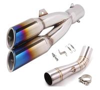 Pour B&enelli 502C Trk502C Moto Système Silencieux Modifié Liaison Silencieux Amovible Db Killer Échappement Tuyau Silencieux D'échappement(C)