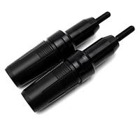 pour B&enelli pour Leoncino 500 502C TNT 125 135 TRK 502 502X Moto Protection Contre Les Chutes Protecteur Curseur D'Échappement Tampons Cadre Anti-Chute(2 Pcs Black)