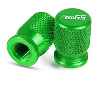 pour B F650GS F700GS F800GS 2008-2018 CNC Roue Pneu Valve Stem Caps Hermétique Couvre Protecteur Moto en Aluminium Accessoires(Vert)