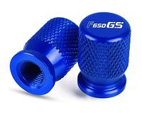 pour B F650GS F700GS F800GS 2008-2018 CNC Roue Pneu Valve Stem Caps Hermétique Couvre Protecteur Moto en Aluminium Accessoires(Bleu)