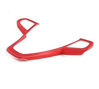 pour B&MW 3 5 Série G20 G30 X3 G01 X5 G05 G07 G32 2020 2021 ABS Volant V Cadre Garniture Bouton Décoration Couverture (Couleur : ABS Red Style)