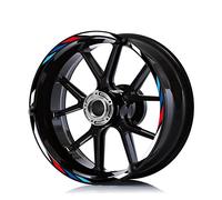 pour B&MW S1000RR HP4 pour Course F800GT S K1600GTL R1200RS F900R Classique Moto Jante Autocollant Autocollant 17 ''Bande À Rayures (Couleur : 1 UK)