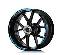 pour B&MW S1000RR HP4 pour Course F800GT S K1600GTL R1200RS F900R Classique Moto Jante Autocollant Autocollant 17 ''Bande À Rayures (Couleur : 6)