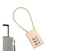 Pour Bagages à Câble - Acier 3.74x1.02in Logole De Voyage, Bloc Combiné À 3 Chiffres Corps Avec Câble, Sécurité Facile Du Cadran | Bagages, Sacs à dos, Casiers, Voyage Aéroport, Dormir