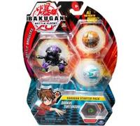 Pour Bakugan - Pack De Demarrage Darkus Turtonium : 3 Boules (Blanche Brune Noir) - Battle Planet