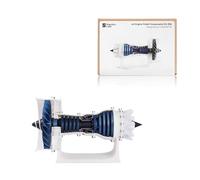 Pour Bambu Lab Makerworld MH006 Jet Engine Creative Model Kit - Moteur d'avion DIY 3D Printing Parts, compatible avec Bambulab P1P/P1S/A1/X1/X1C/X1E, le modèle doit être imprimé par vous-même