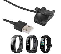 pour Band 4 Pro Chargeur 1M Chargeur Berceau Plastique, ABS Noir 2Pcs Hon 345 pour Smart Bracelet Chargeur Câble de Charge Dock pour Band 3
