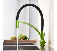 pour Bar Farmhouse Commercial, Bronze Noir Tirez vers Bas Jet Cuisine Salle Bain Chaude Froide montée sur Le Pont avec Un Robinet de mélangeur d'eau du Support (Couleur: b