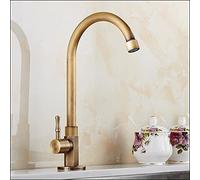 pour Bar Farmhouse Commercial, Fash Single Cold Basin Europe Style Total Total Antique Bronze Faucet, Swivel Kitchen Kitchen Mixer Saip Tap The New