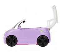 pour Barbie citadine Violette avec Toit ouvrant - Cabriolet, vehicule decapotable - Accessoire Poupee - Set Jouet Auto et Carte