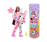 pour Barbie Cutie Reveal - Poupee Fashion avec Costume Peluche Lapin 10 Surprises - nouveauté - Set Jouet Fille + 1 Carte Animal