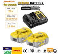 Pour batterie au lithium Dewalt 18V/20 Volt MAX DCB200, remplacement de batterie 18V DCB203 DCB184 DCB182 180 DCB181 DCB182 DCB201 DCB206, chargeur 1 Battery 1 Charger