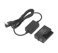 pour Batterie Factice LP-E8, Kit de Chargeur Coupleur CC DR-E8 avec Adaptateur Secteur de Type C pour T2i, T3i, T4i, T5i, 700D, 650D, 600D, 550D, pour Appareils Photo Kiss X4 X5