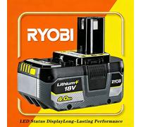 Pour batterie lithium haute performance RYOBI 18V, sans effet mémoire, faible autodécharge, adaptée à tous les outils P108 P109 P107 4Ah charge