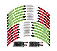 pour Benelli pour TRK 502 Moto Avant Arrière Bord Extérieur Jante Autocollant Décalcomanies De Roue Autocollants Réfléchissants Étanches (Couleur : BlackOne)