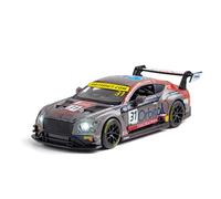 pour Bentley Continental GT3 1 32 Alliage Modèle De Voiture Course Son Et Lumière Retirer Enfants Véhicule Jouet Cadeau(Titanium)