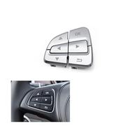 Pour BENZ AB Pour CLA Pour CLS Pour GLA Pour GLS Pour GLE Classe W176 W246 W218 W172 W292 W166 A Couvercle Commutateur Commande Boutons Volant Interrupteur multifonction volant voiture(Silver Left)