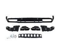 pour Benz Coupé C205 A205 pour AMG 2015-2018 Diffuseur Arrière Style C63 avec Embout D'échappement Brillant Diffuseur Pare-Chocs Arrière Voiture