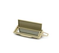 pour Benz GLK W204 X204 C180 C200 C260 GLK300 2048104610 Pare-Soleil avec Visière Et Cache-Miroir Avant Panneau Ombrage(Nut Beige-Left)